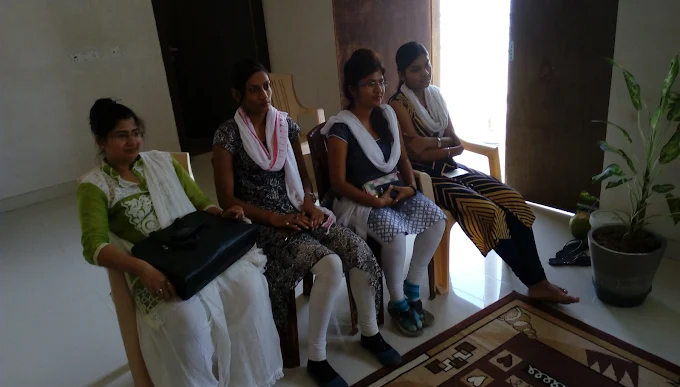 Happy student and parent