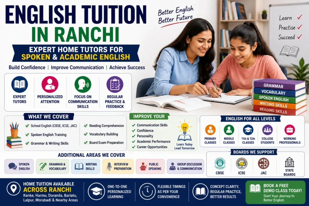 English Tuition in Ranchi